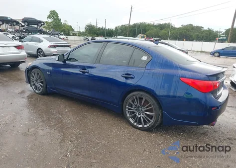 2016 Infiniti Q50 3.0T Red Sport 400 из США, поврежденный, VIN JN1FV7AP0GM421111